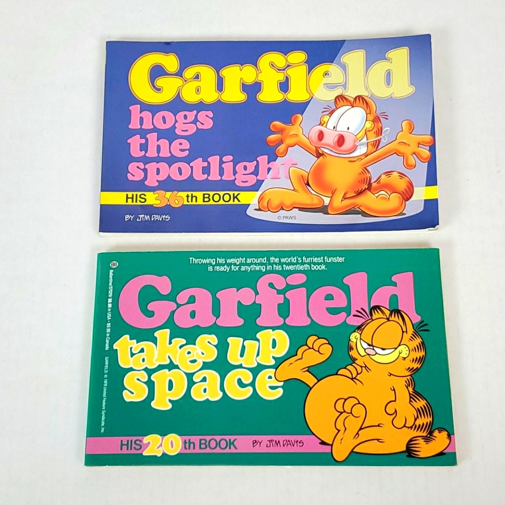 Vintage Garfield Bundle 2 vintage books paperback